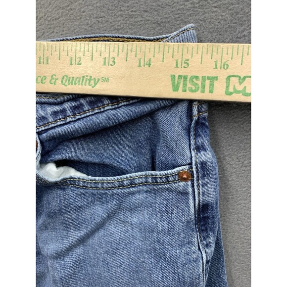 Levi's 505 Denim Jeans Men's Straight Regular Fit Blue Medium Wash Size 32X32 - Picture 4 of 16